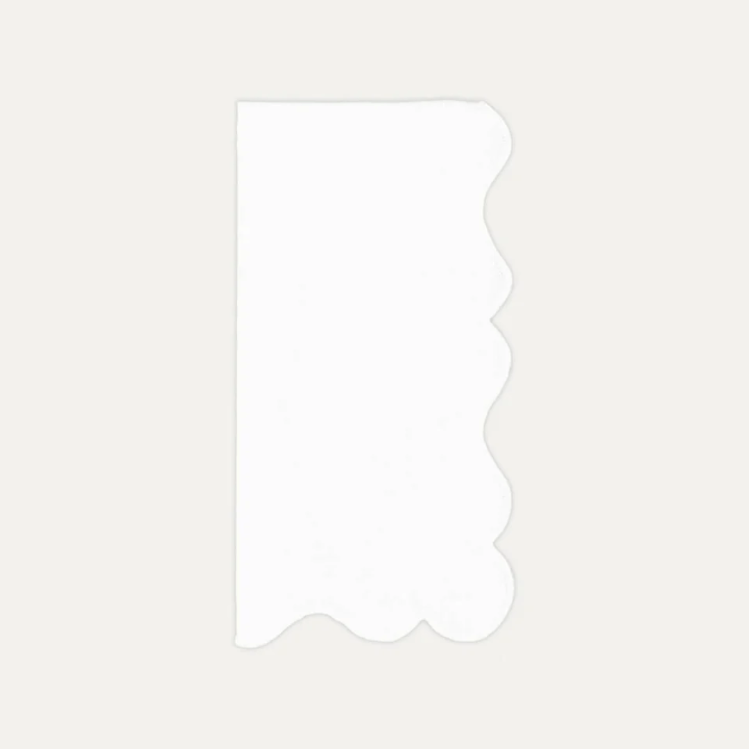 Wavy Napkin, White on White