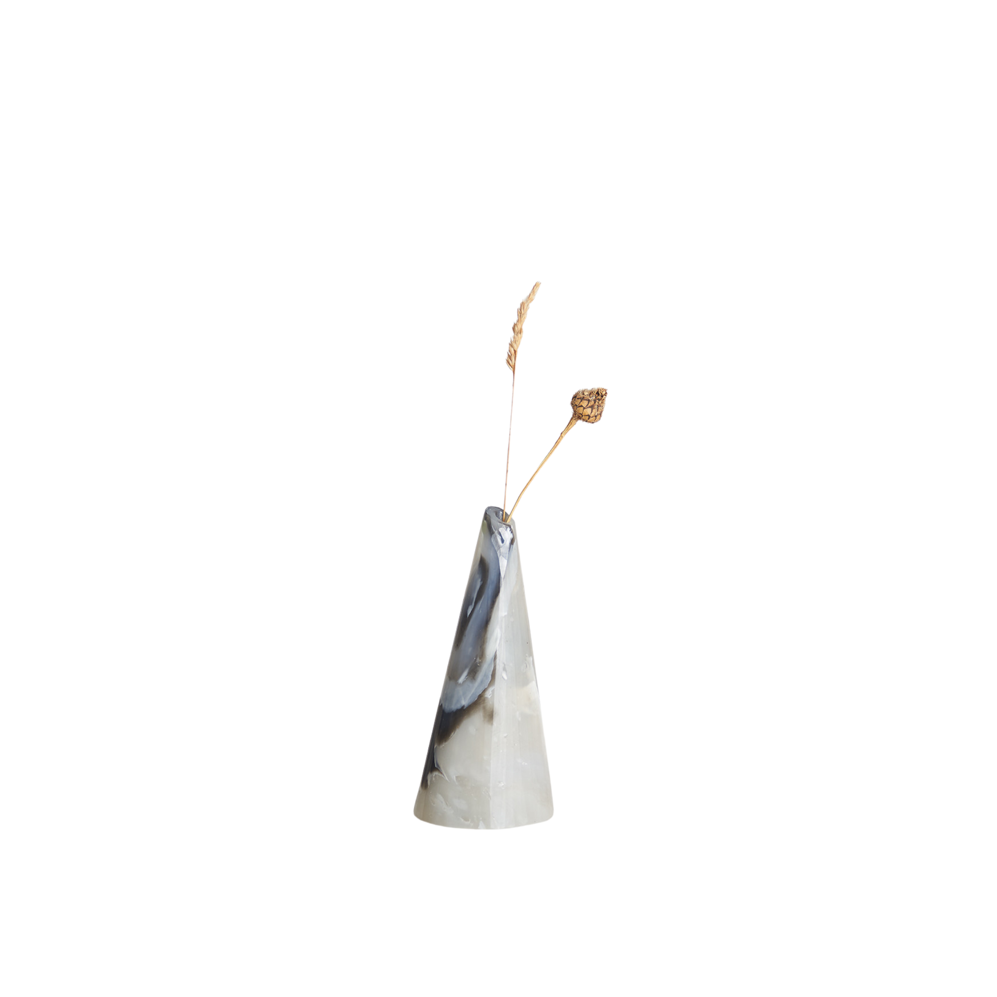 Recycled Plastic Marbled Bud Vase - Sage Peaks