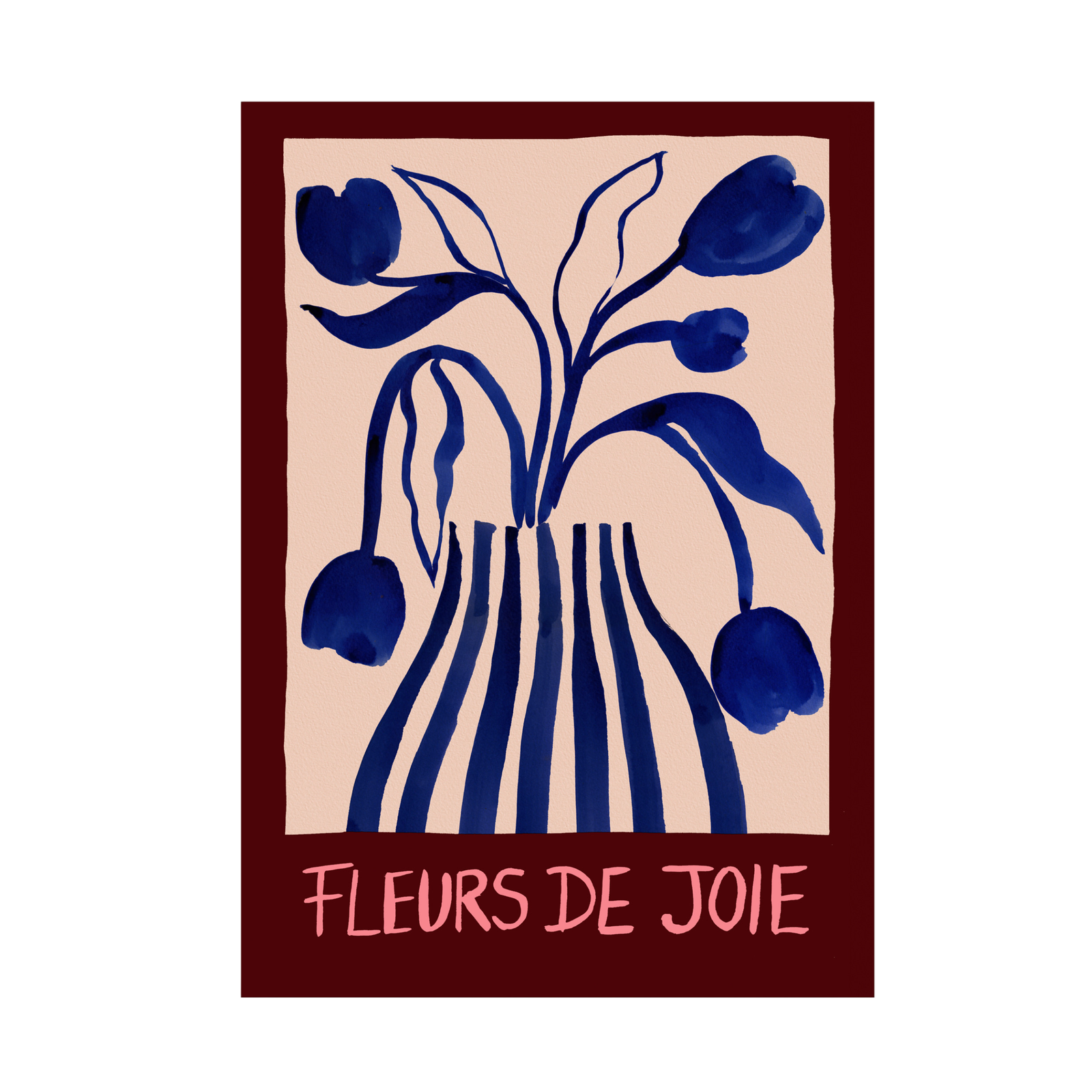 Flowers of Joy (Fleurs de Joie) - French Floral Art Print