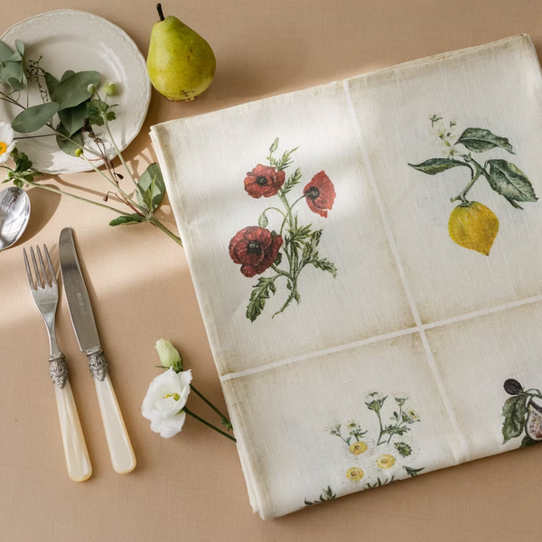 Vintage Botanique Tablecloth