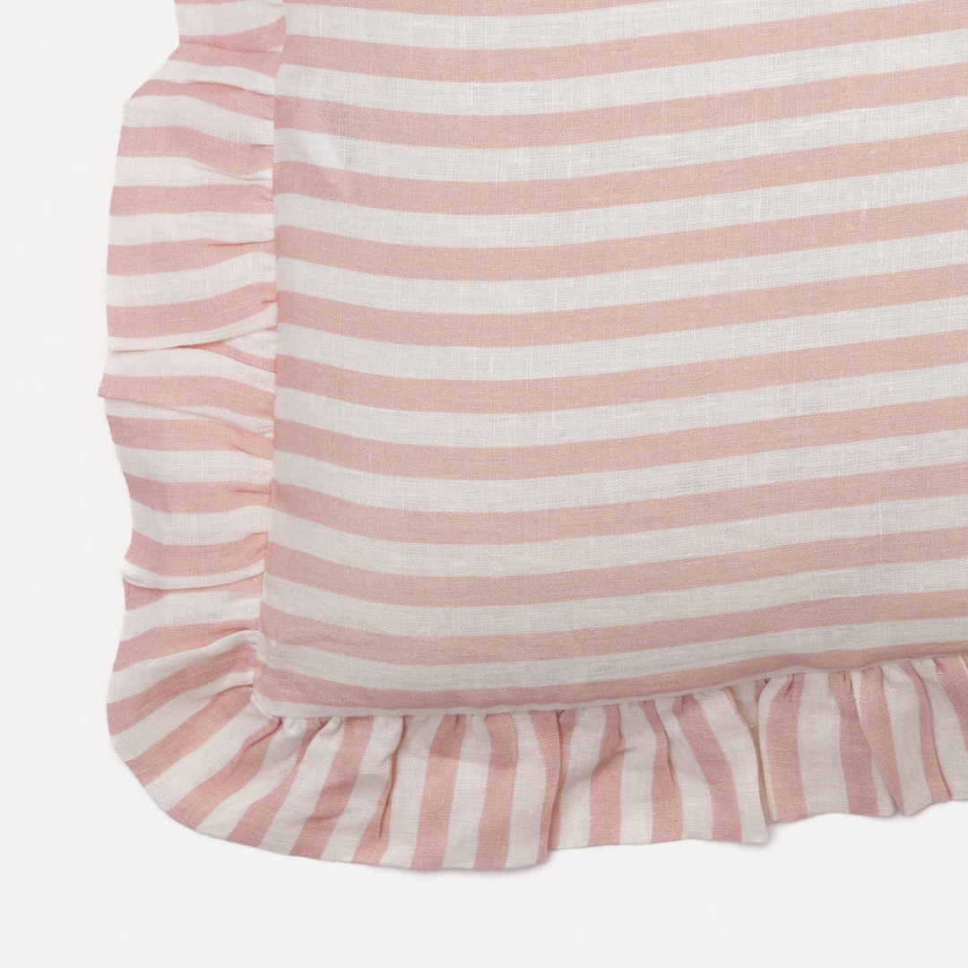 Blush Candy Stripe Cushion Cover