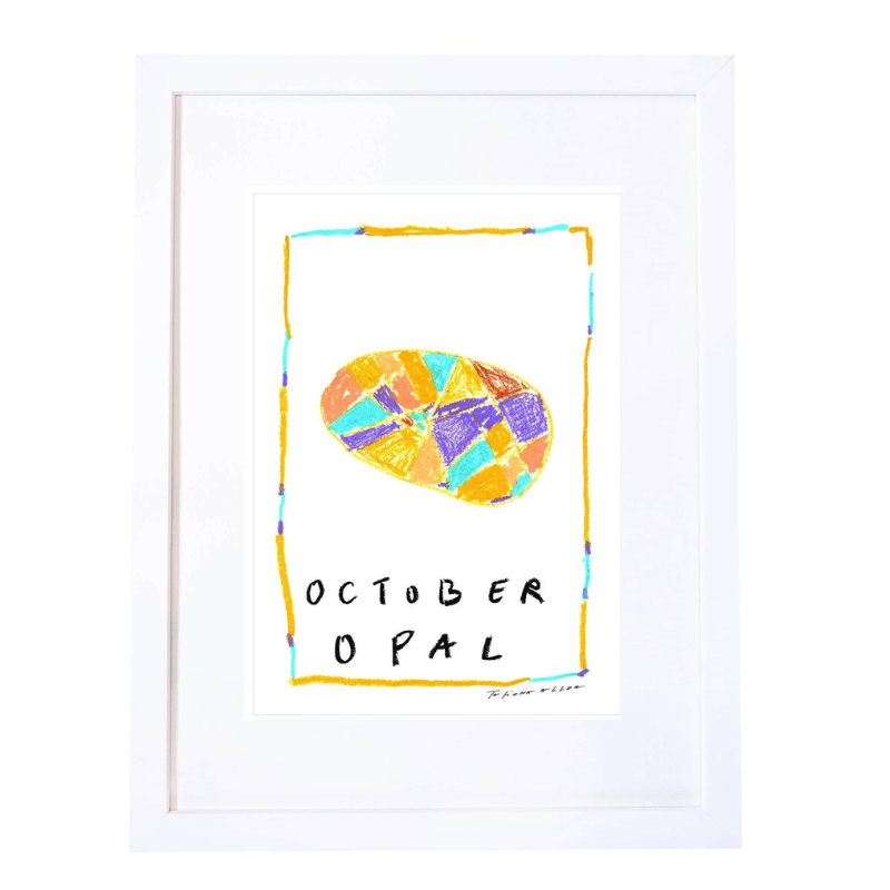 October Birthstone Art Print