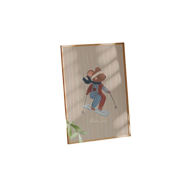 Hit The Slopes Art Print