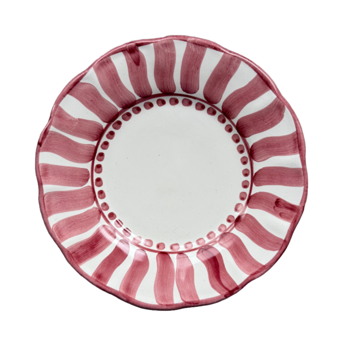 Plate Sole 16 cm Stripe Burgundy