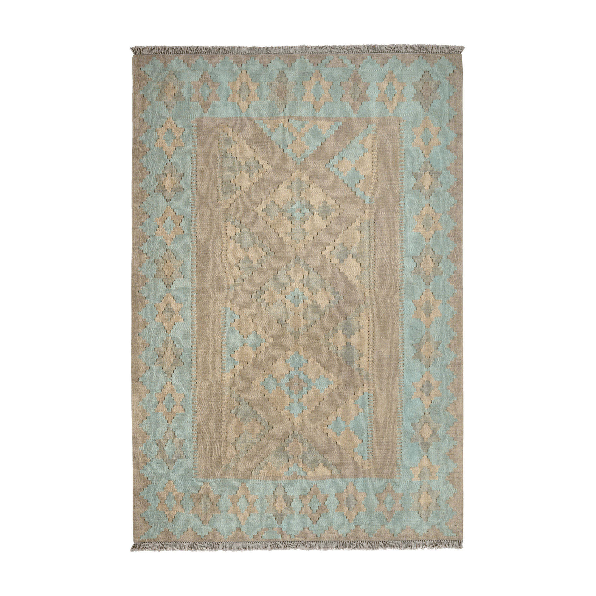 Kilim Gashgai Rug · Hand-Woven - Grey, 185x125 cm