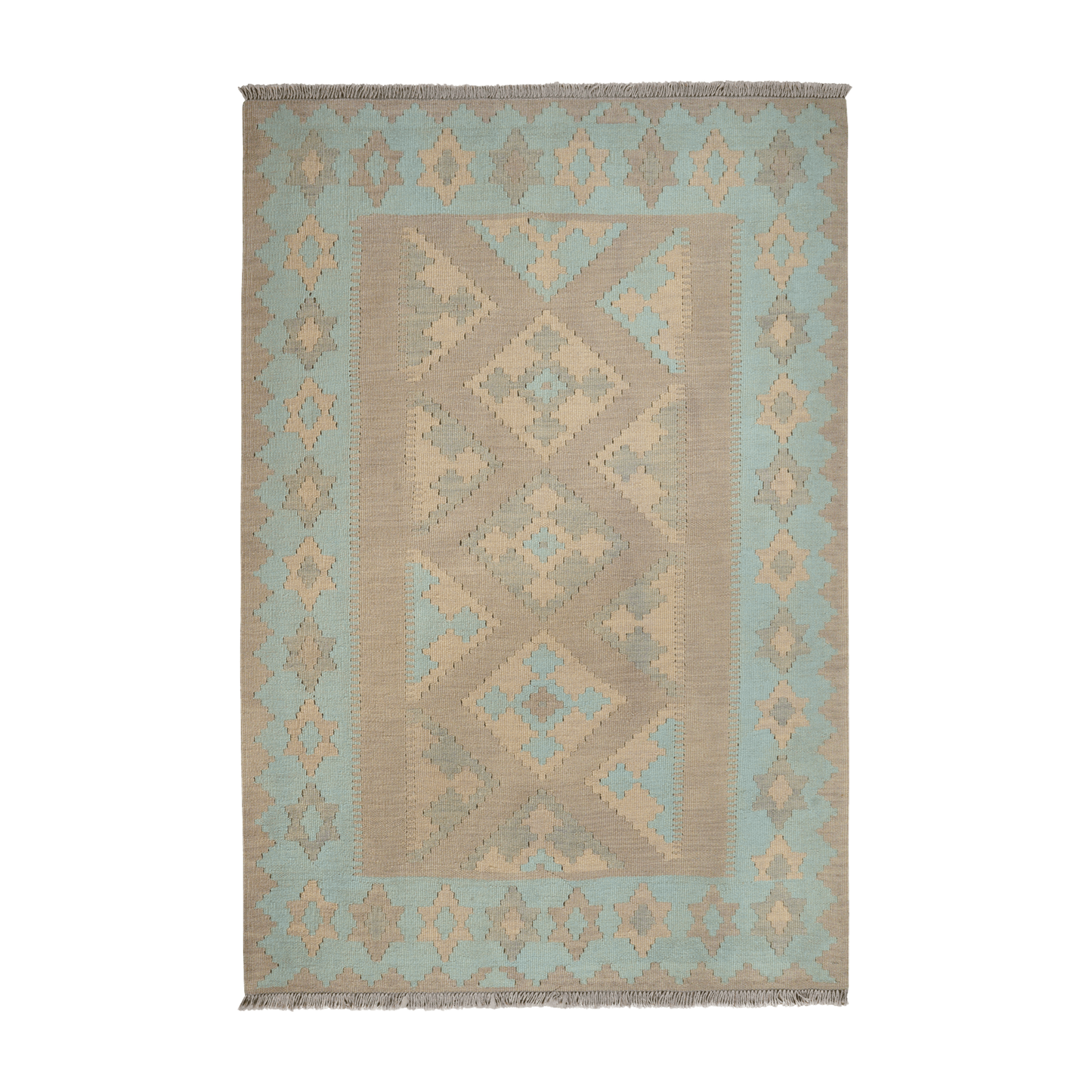 Kilim Gashgai Rug · Hand-Woven - Grey, 185x125 cm