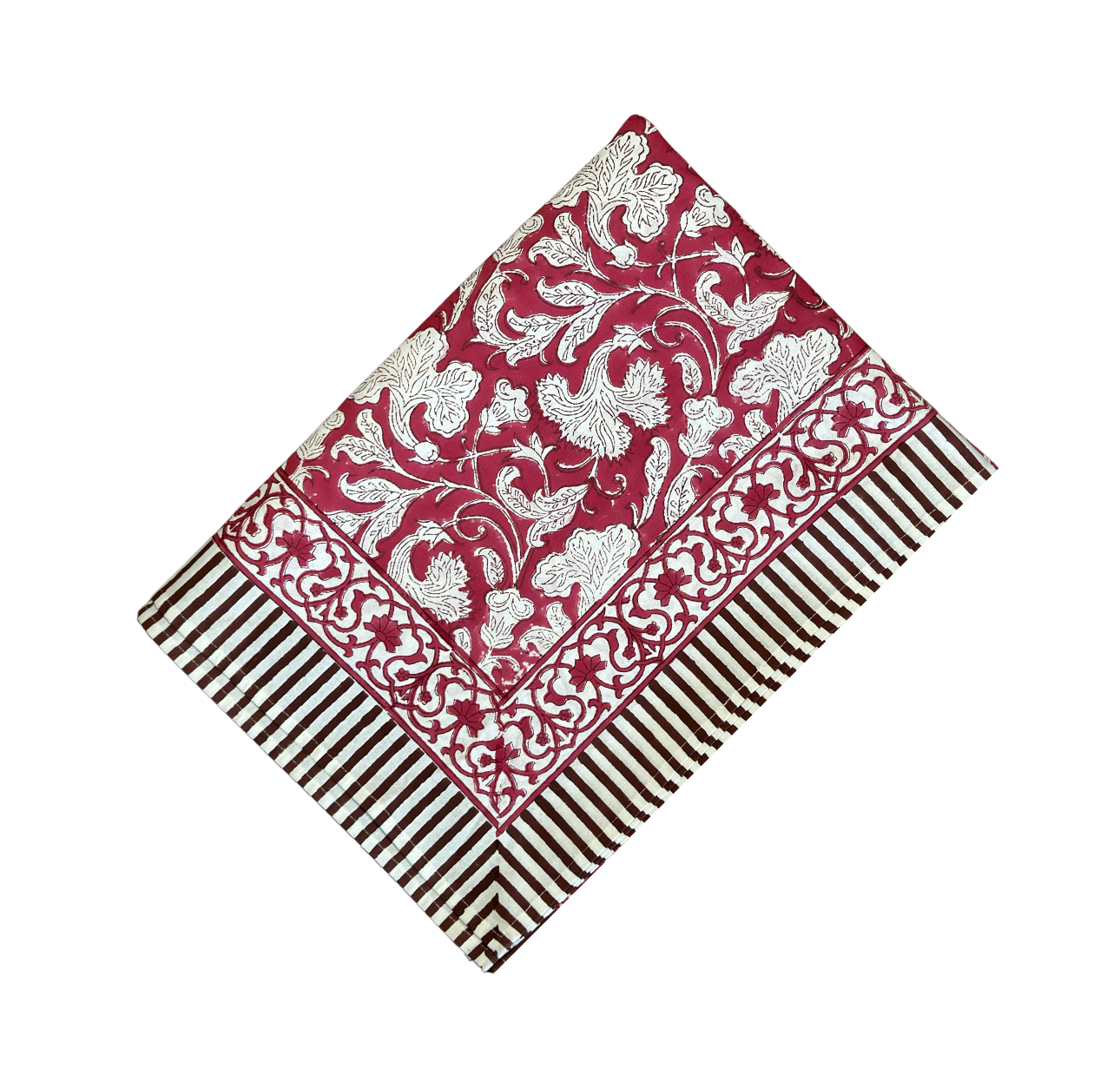 Tablecloth Maroon Water Lily