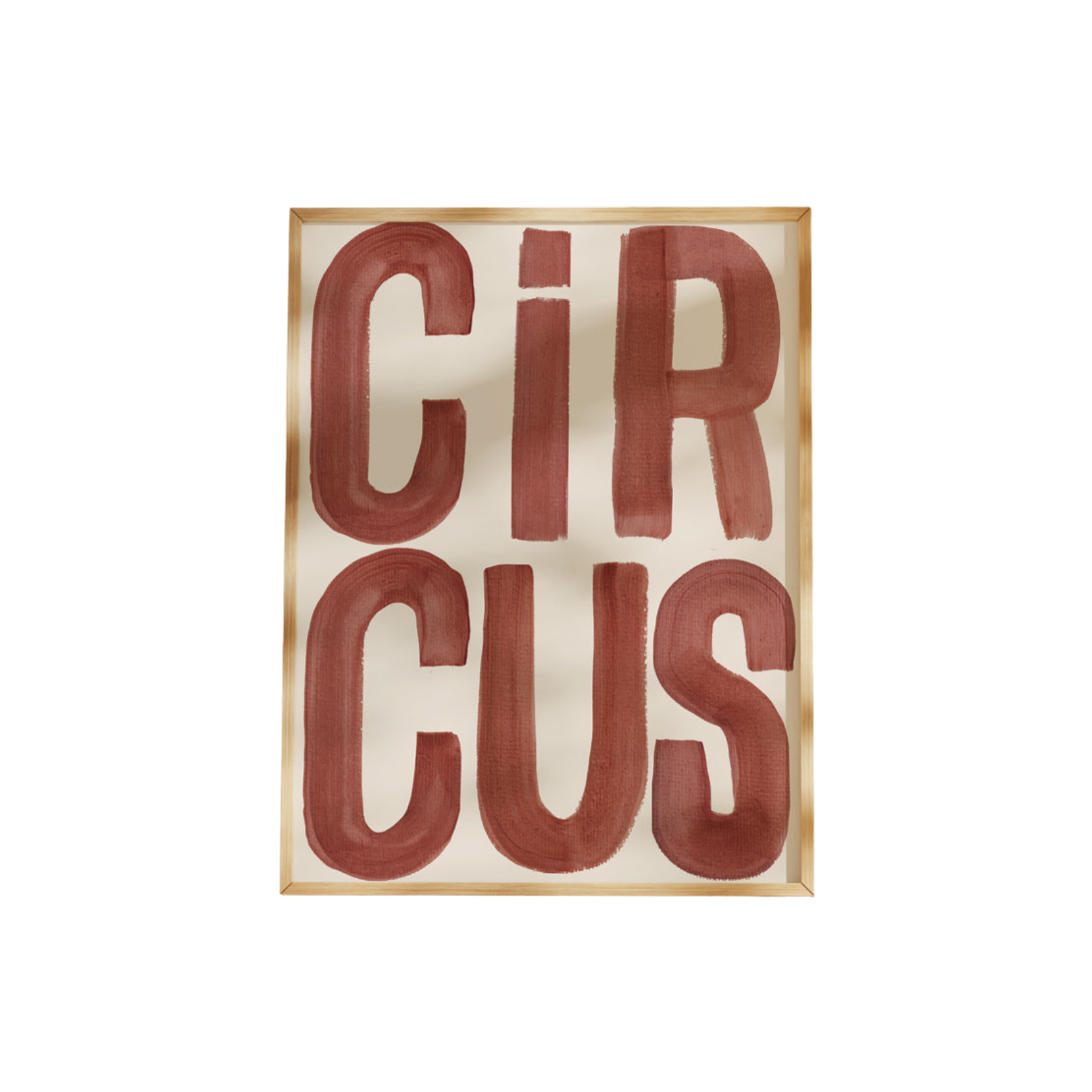 Circus Typography Art Print