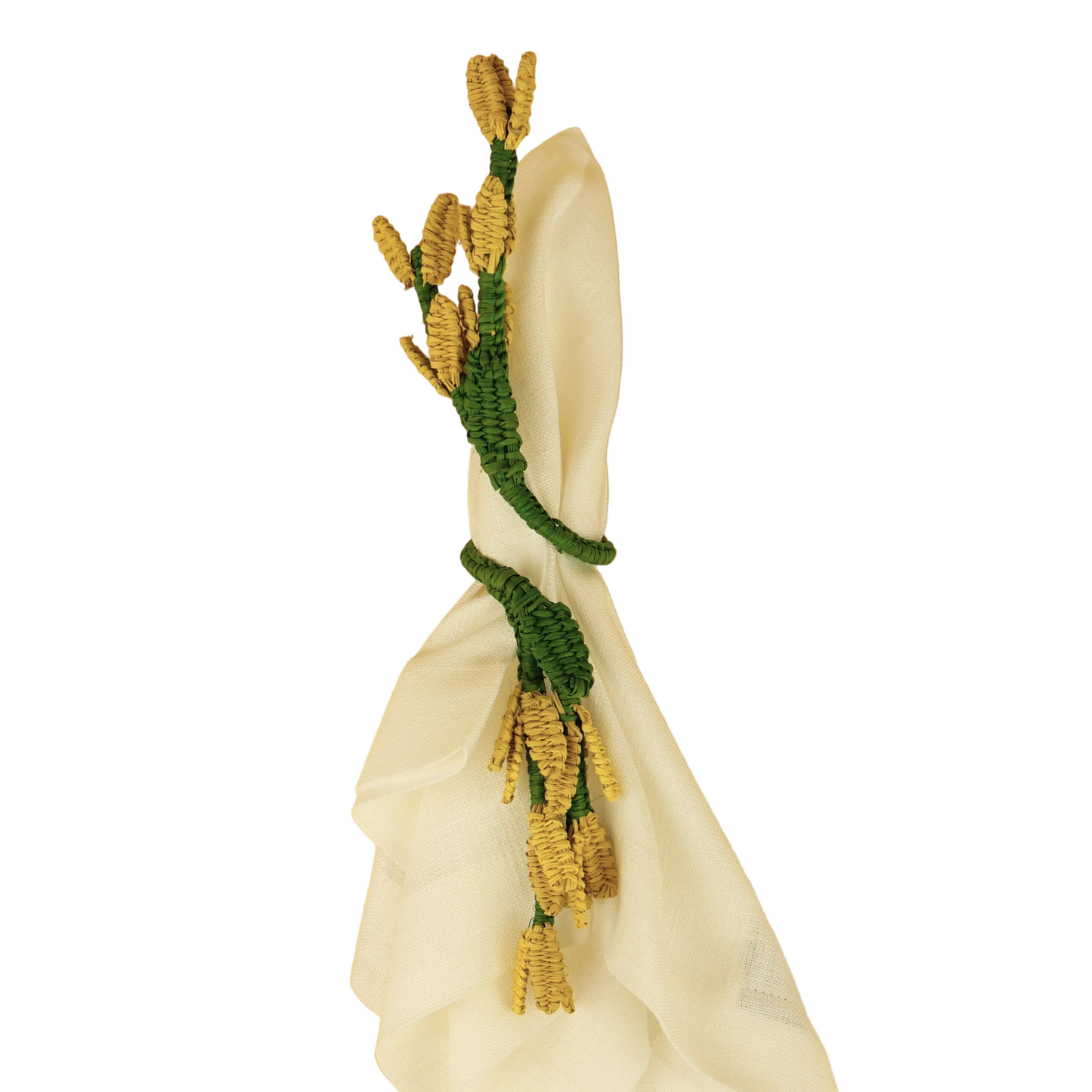 Napkin Ring Yellow Flower