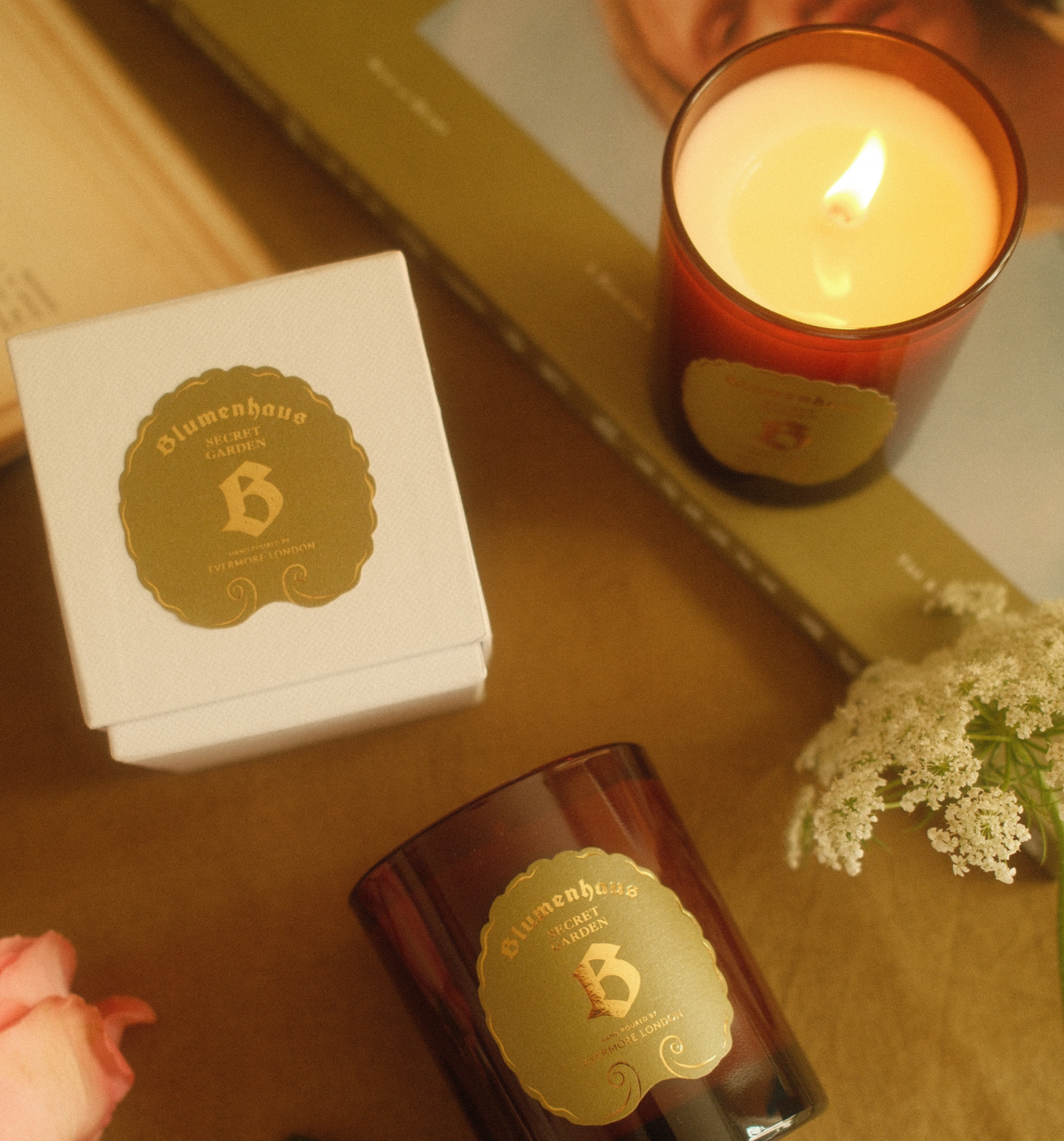 Blumenhaus x Evermore Secret Garden candle