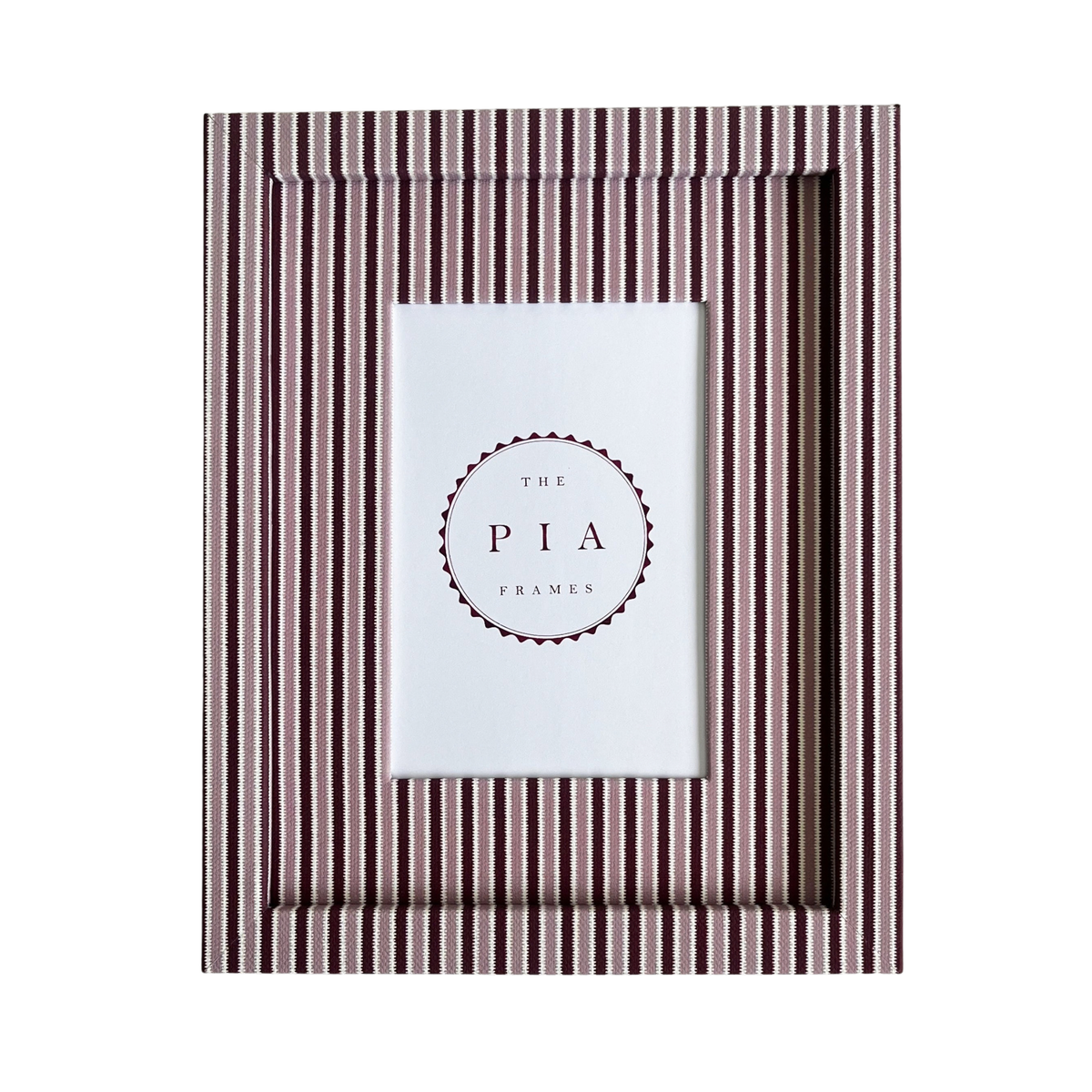 Blush & Burgundy Zigzag Frame