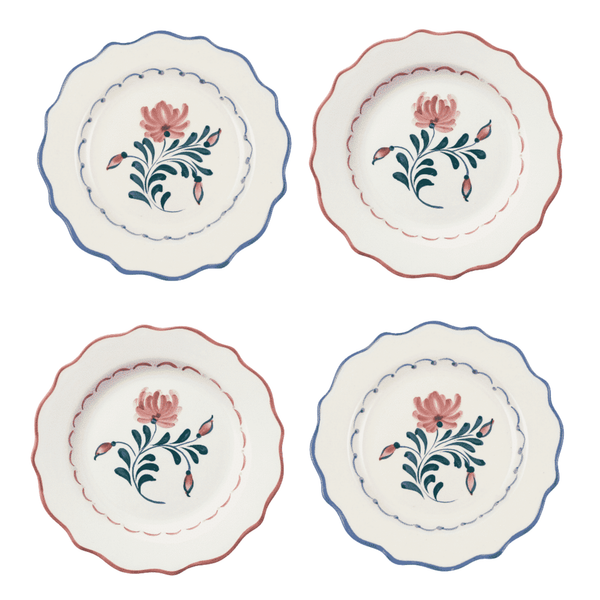 Heritage Scalloped Dessert Plates - Set of 4 Mix & Match