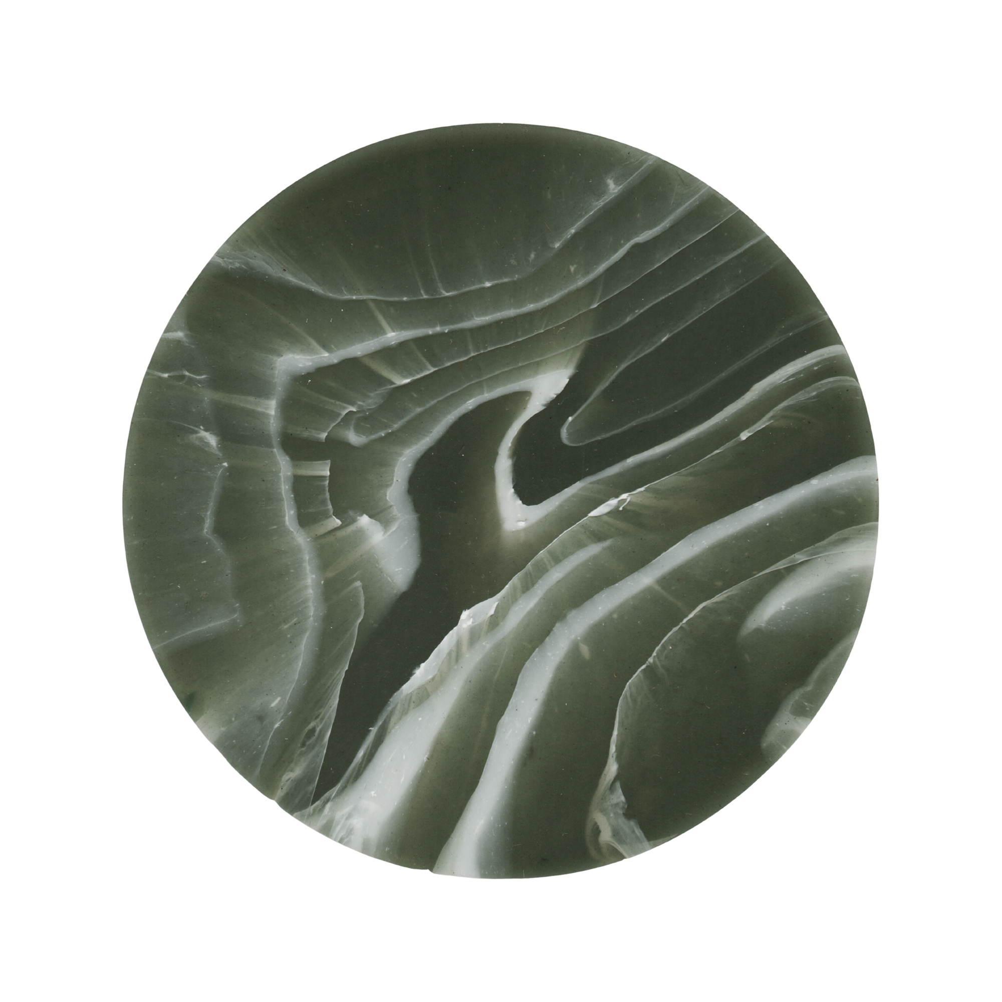 Recycled Plastic Marbled Coasters - Ripple Evergreen
