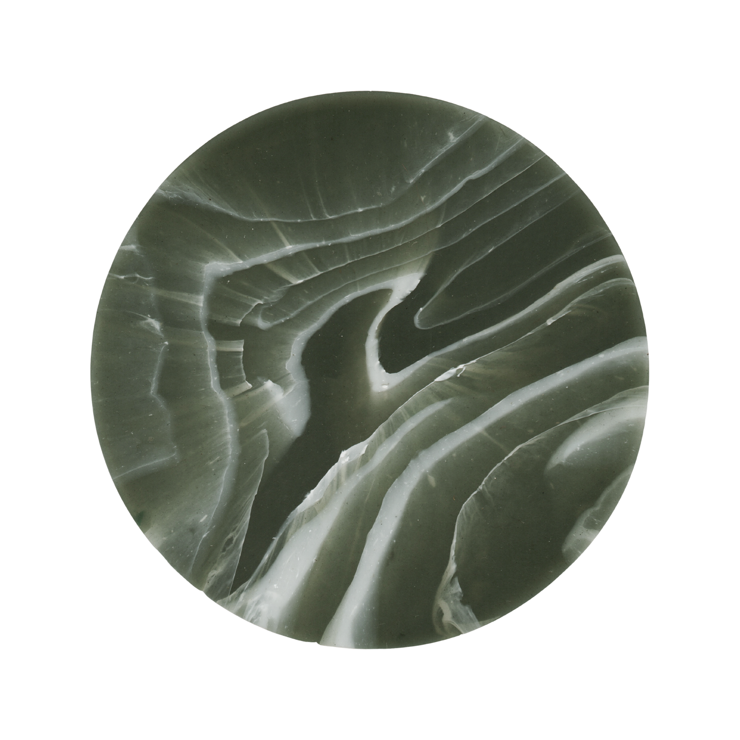 Recycled Plastic Marbled Coasters - Ripple Evergreen