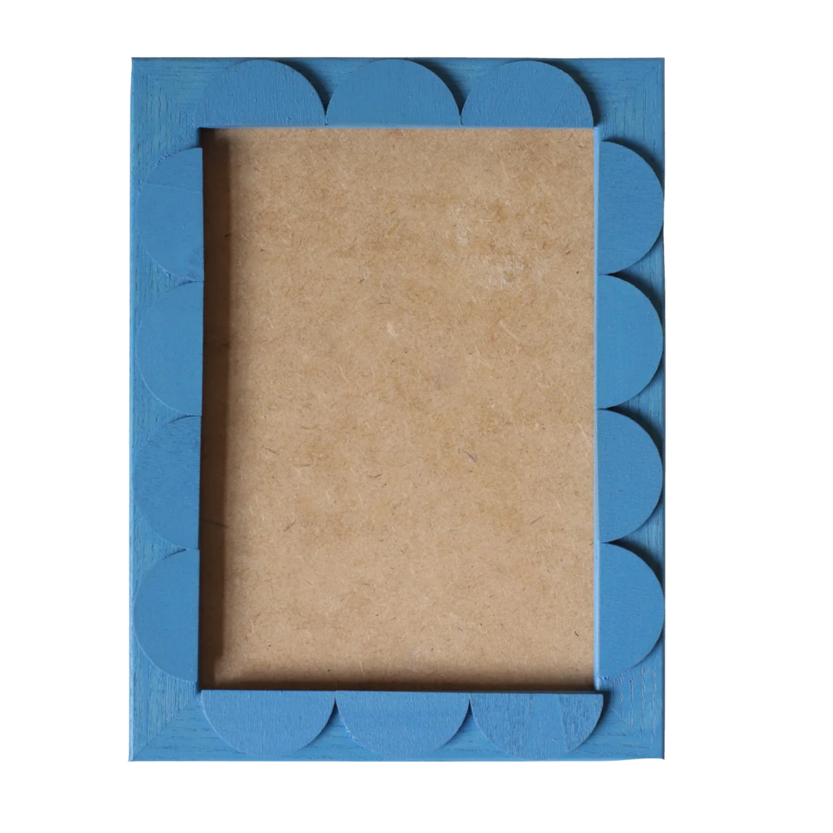 Cornflower Blue Stained Scallop Frame