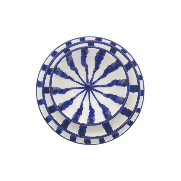 Wave Dinner Set - Azure - 3 Piece