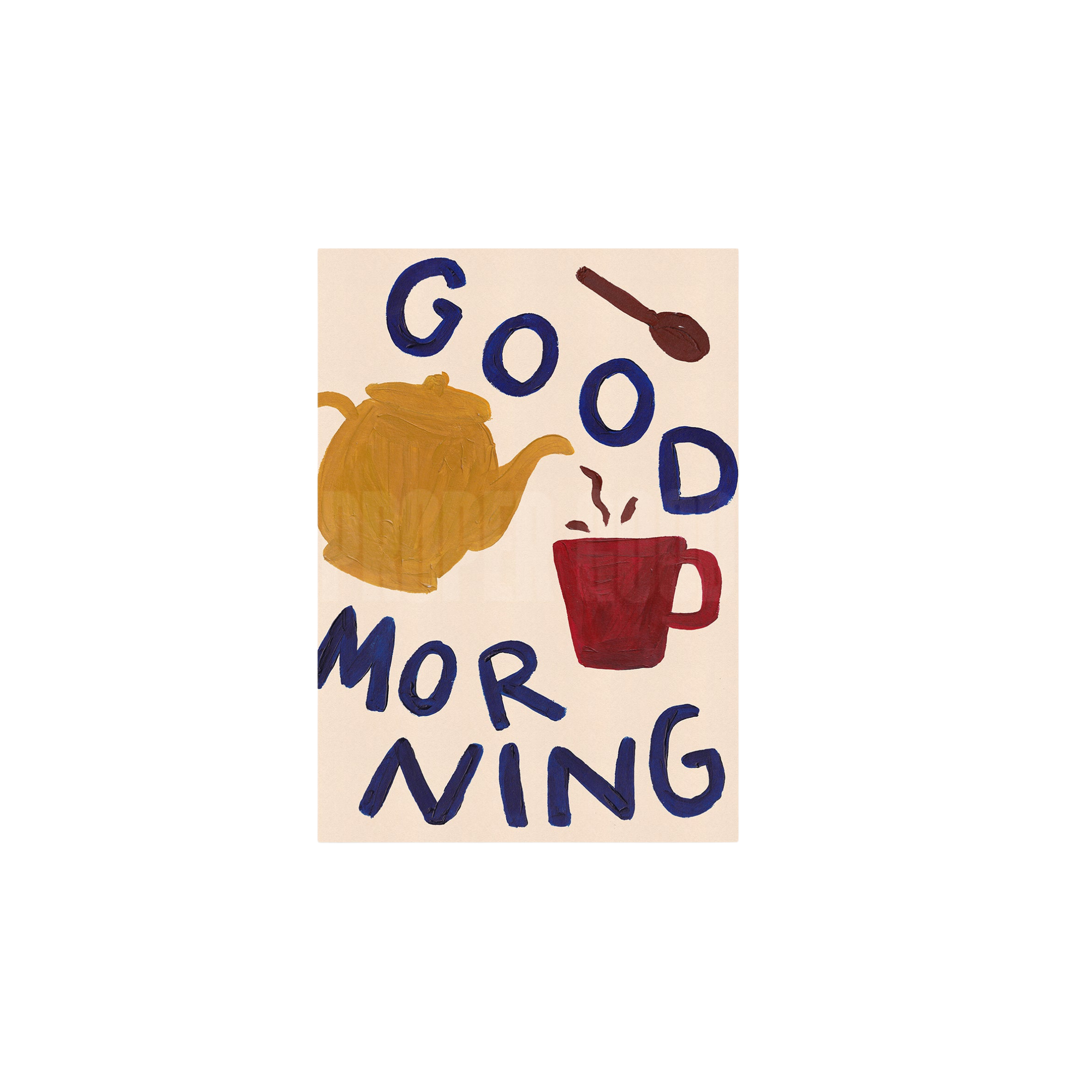 Good Morning Hand Painted Print