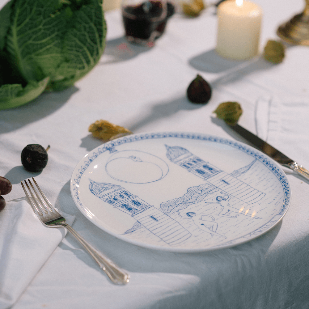 The Moon Tarot Dinner Plate