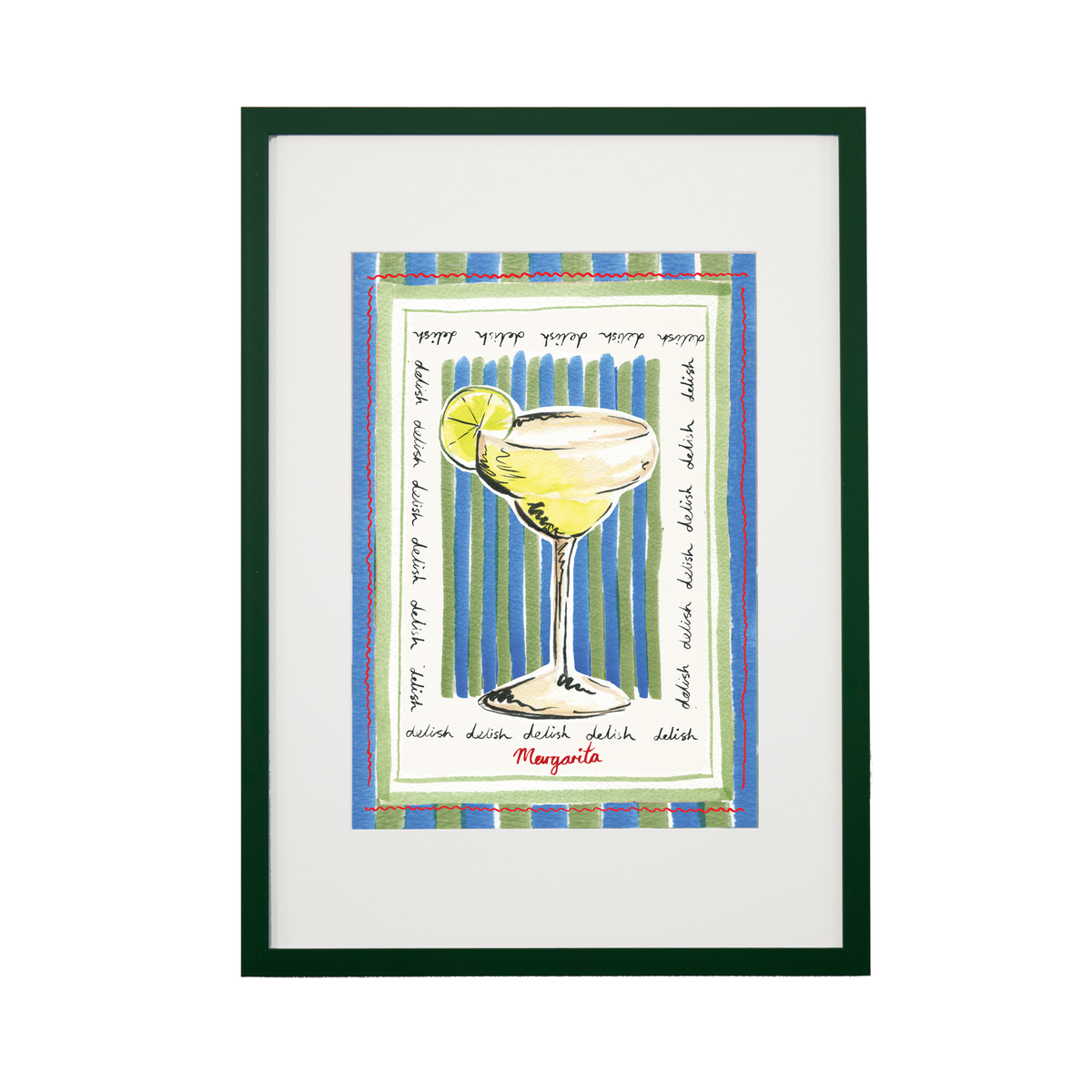 Margarita, Cocktail Art Print.