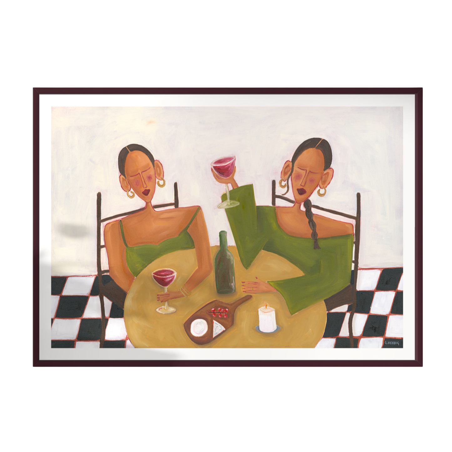 Wine & Cheese Night Print
