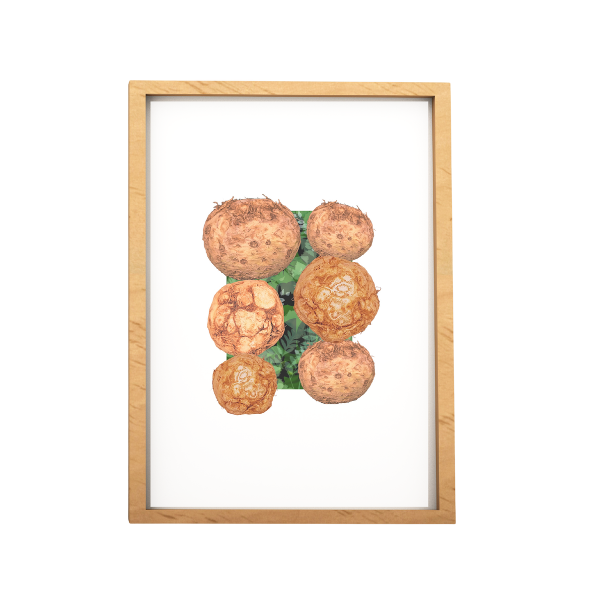 Celeriac Vegetable Collage Print
