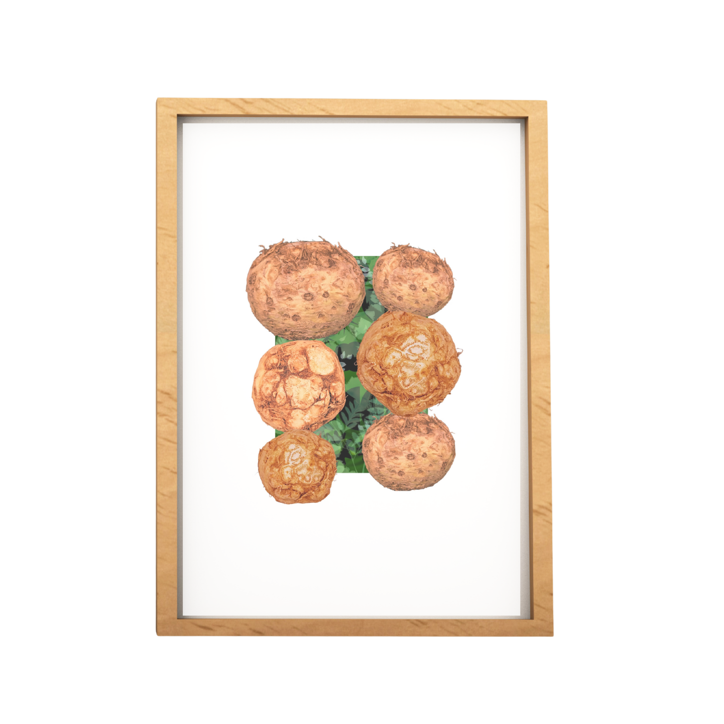 Celeriac Vegetable Collage Print