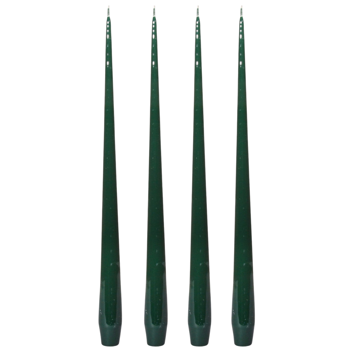 Aurora Small Slender Taper Candles - Green