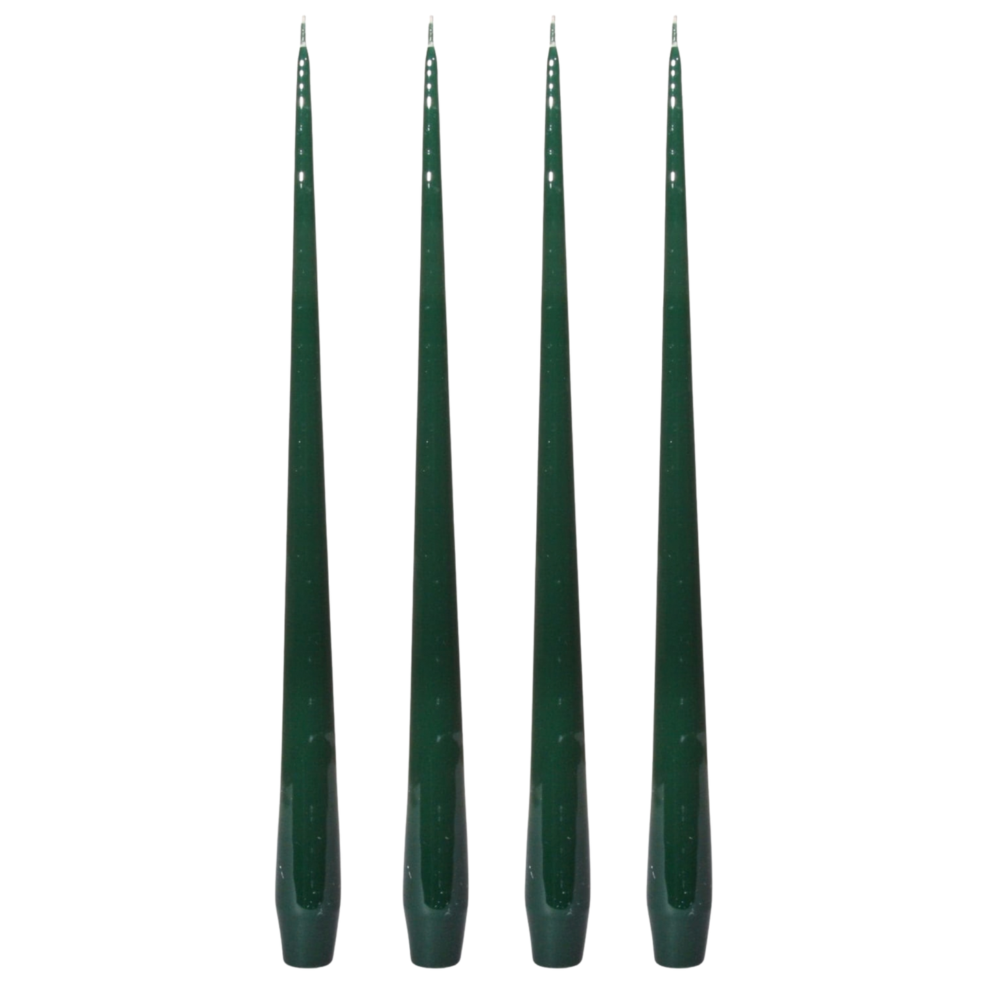 Aurora Small Slender Taper Candles - Green