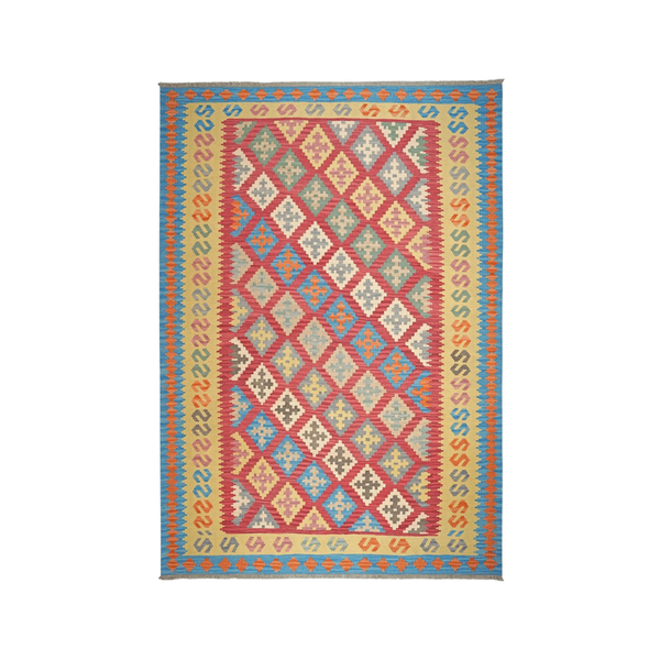 Gashgai Kilim · Hand-woven – Red, 297x206 cm
