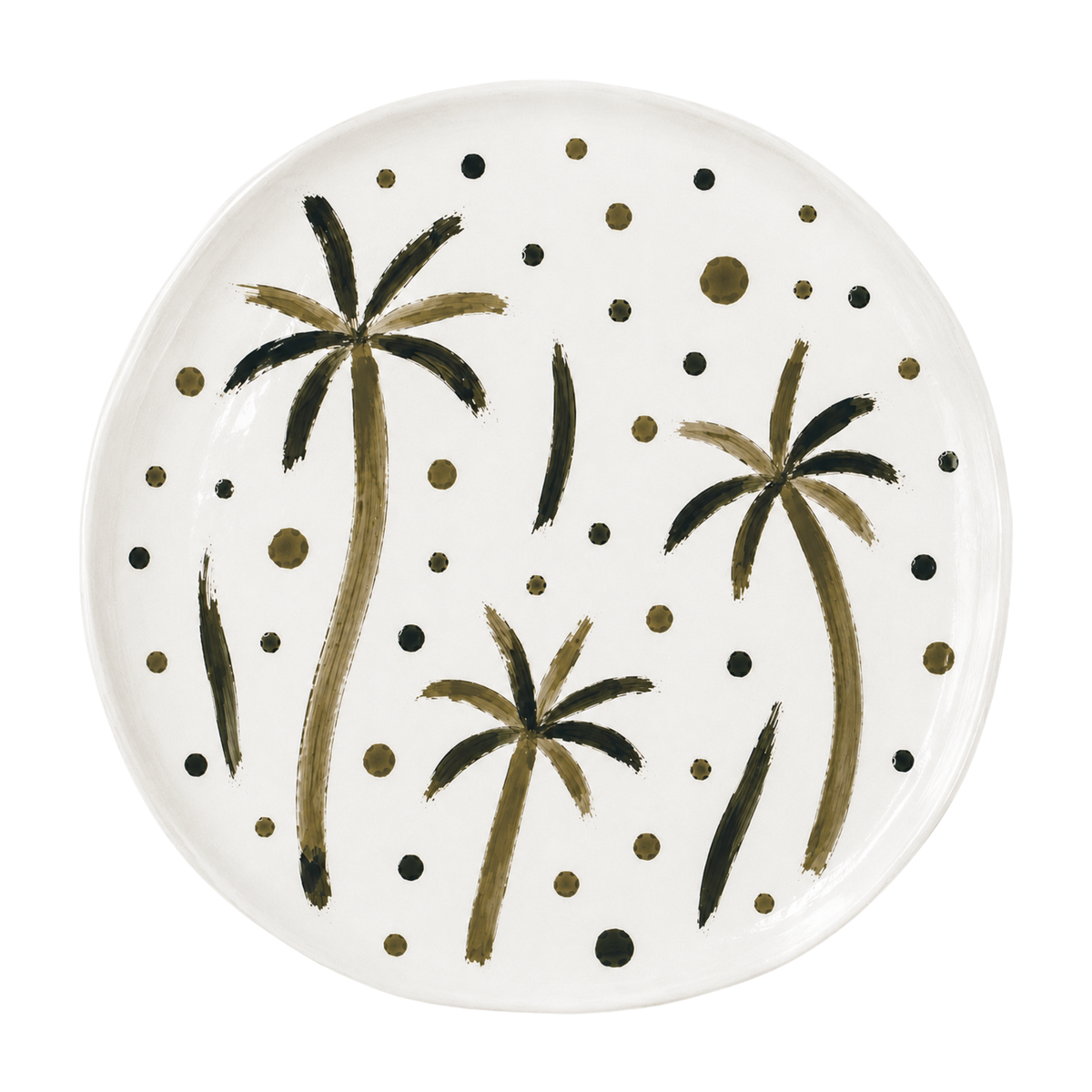 Palms and Dots Plate