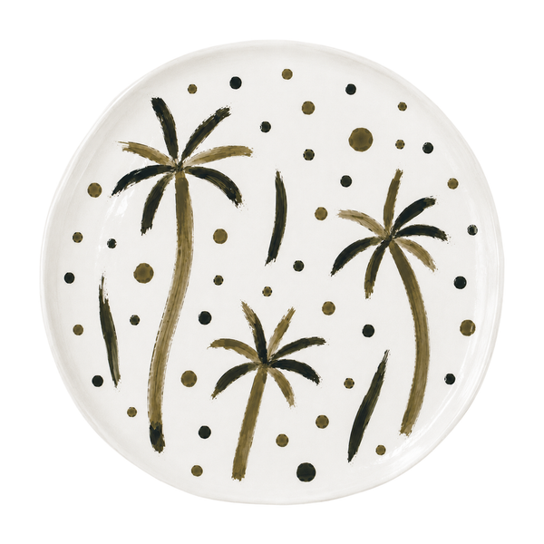 Palms and Dots Plate