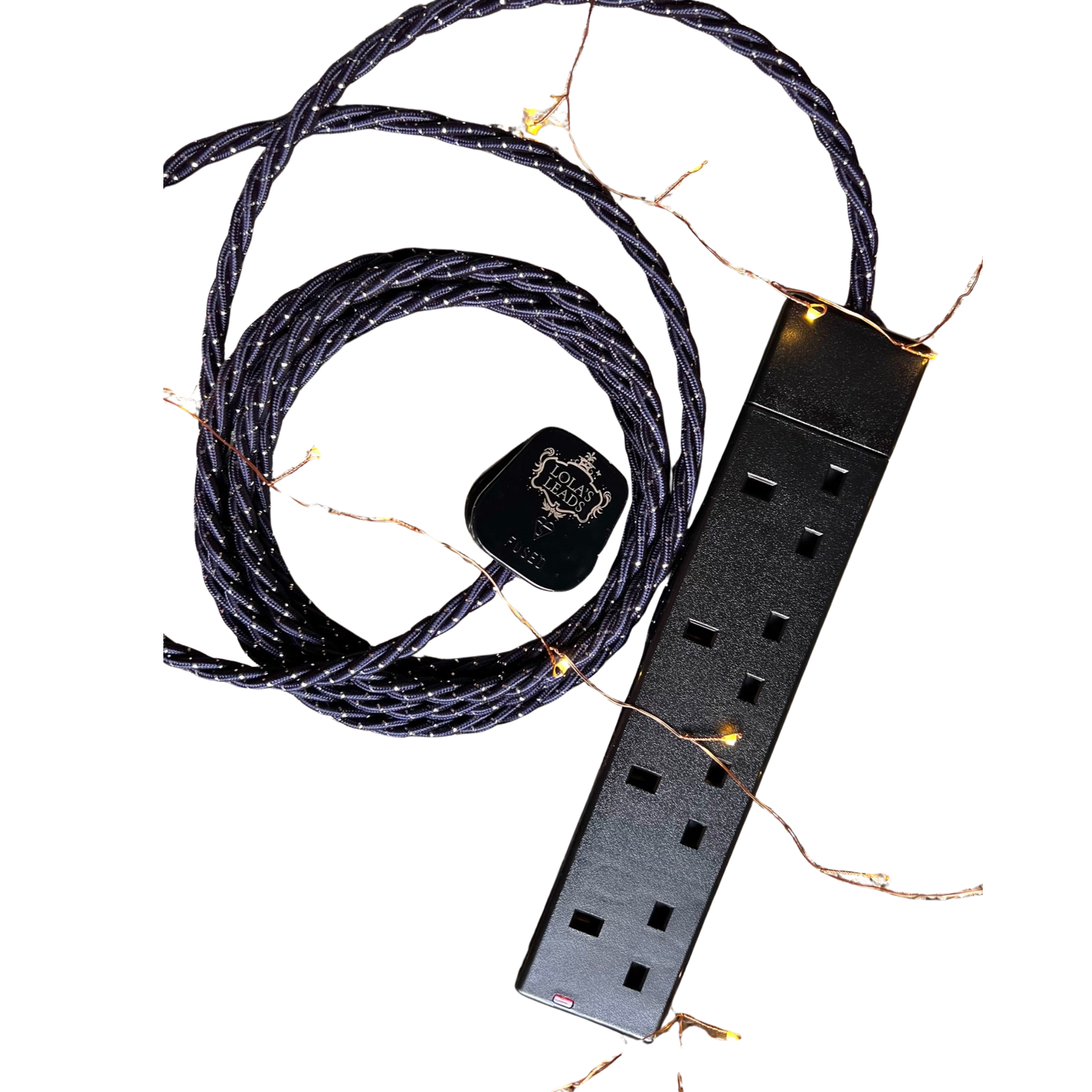 Starry Night - Lola's Leads Fabric Extension Cable