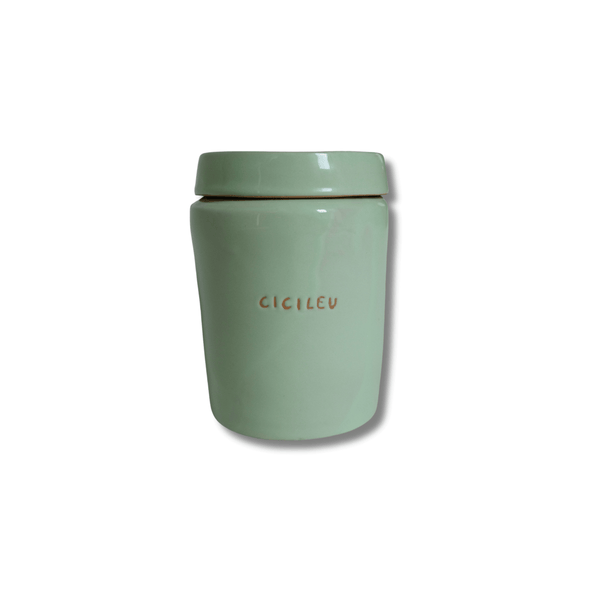 Ceramic Honey Almond Soy Wax Candle