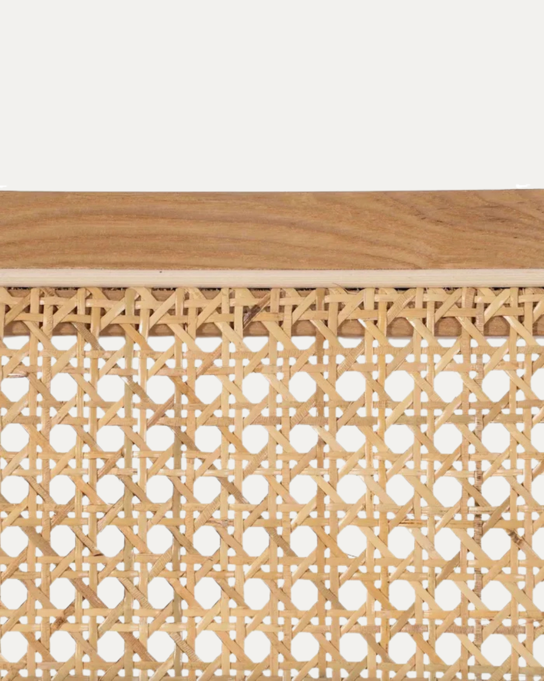 Cadeira com encosto Tróia em rattan clara