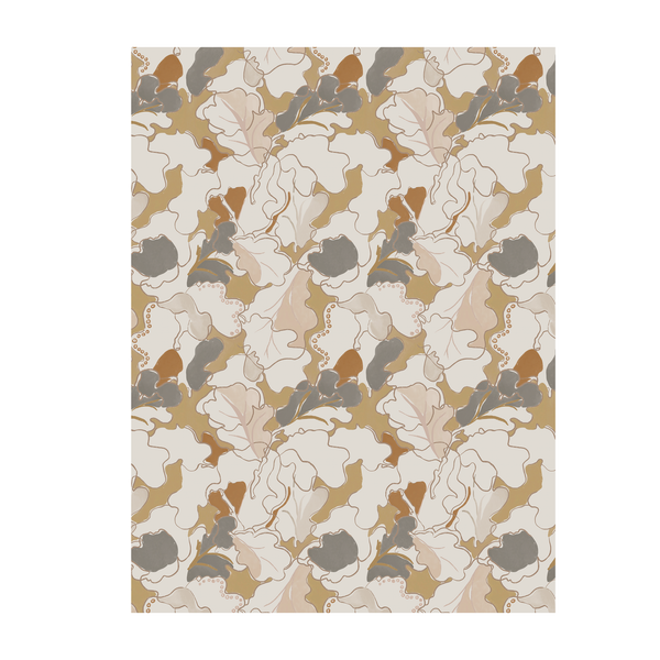 Adagio - Wallpaper - Olive and Brown