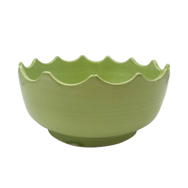 Large Scalloped Edge Bowl