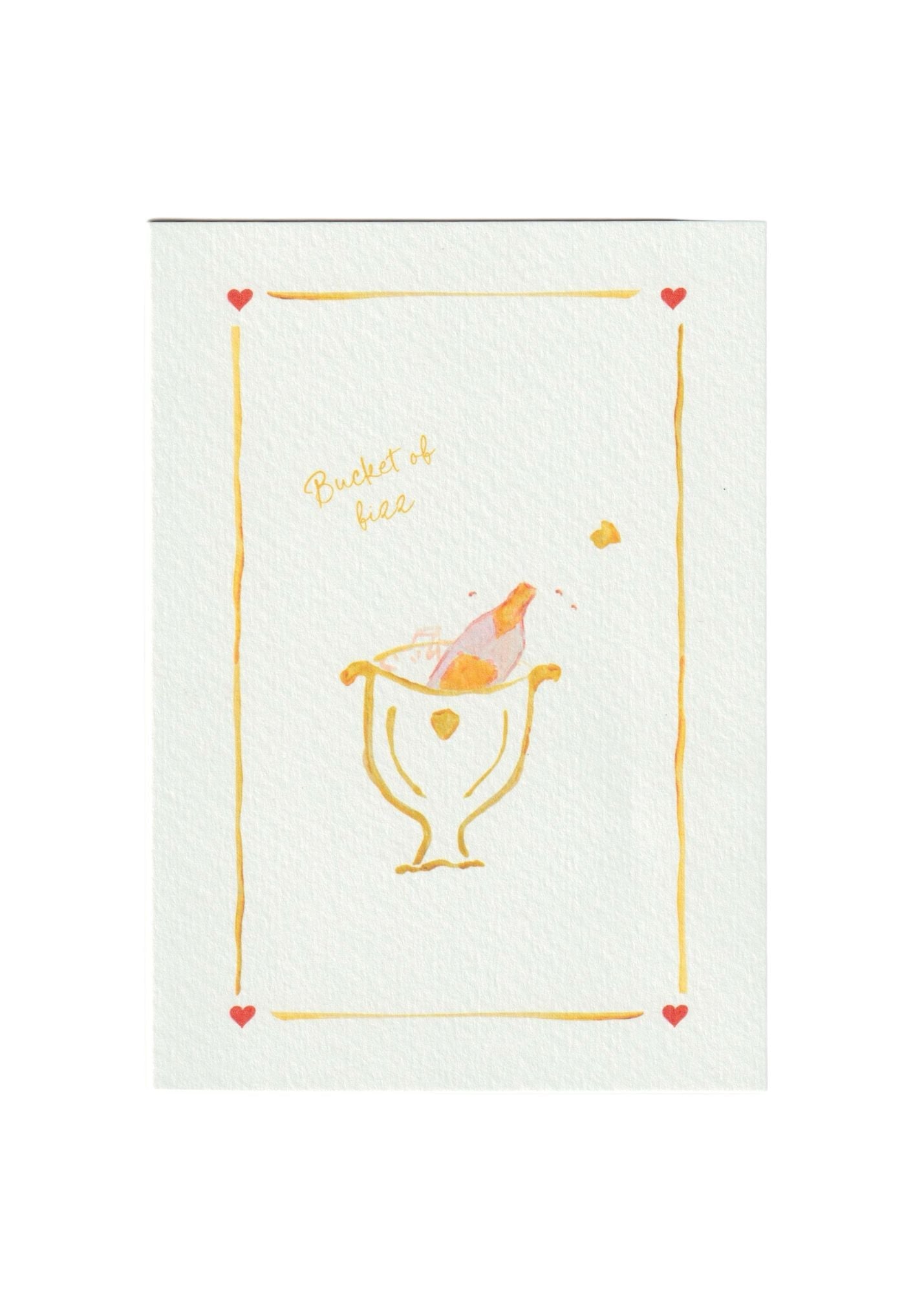 Bucket of Fizz Greetings Card