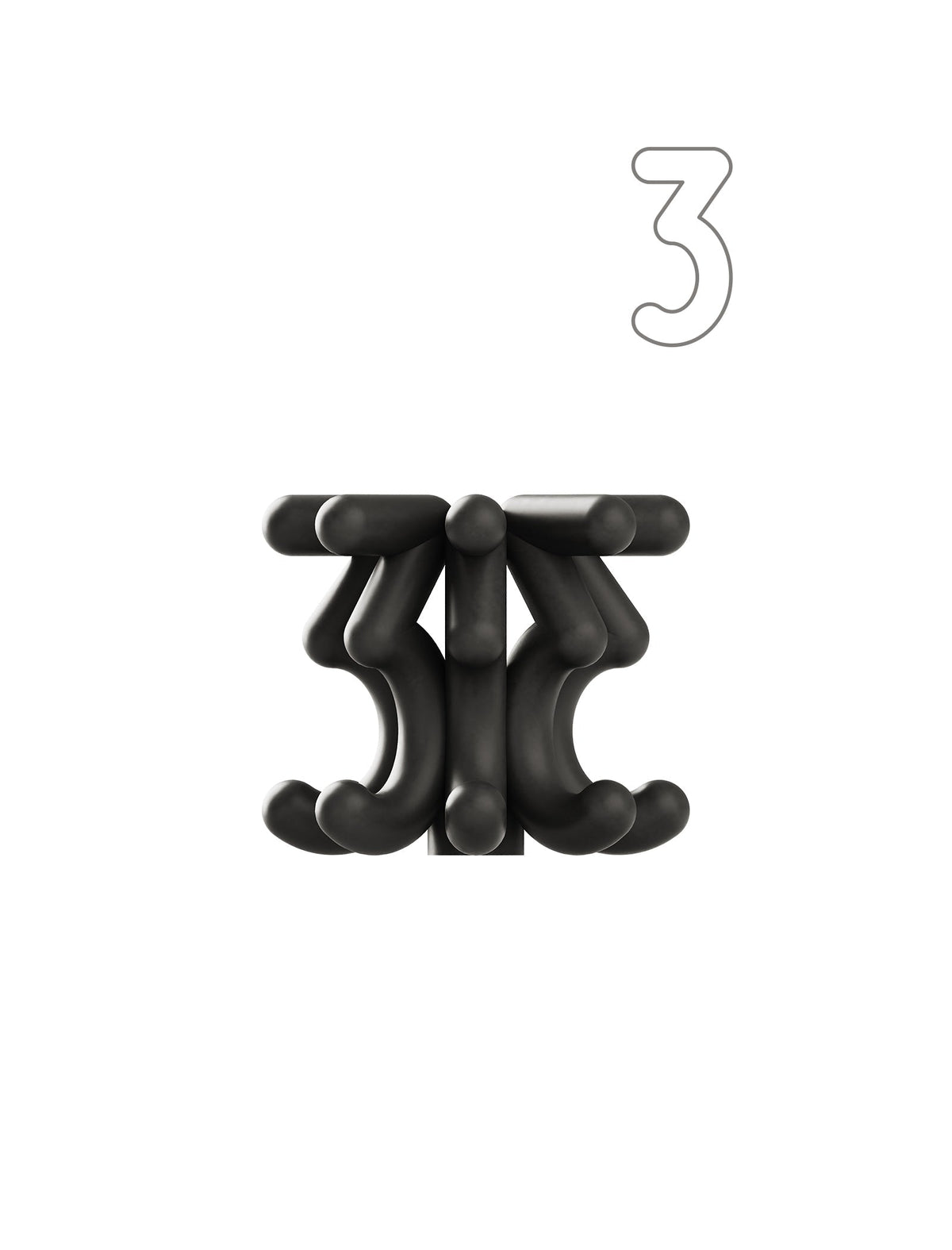 Digit Candle Holder Three