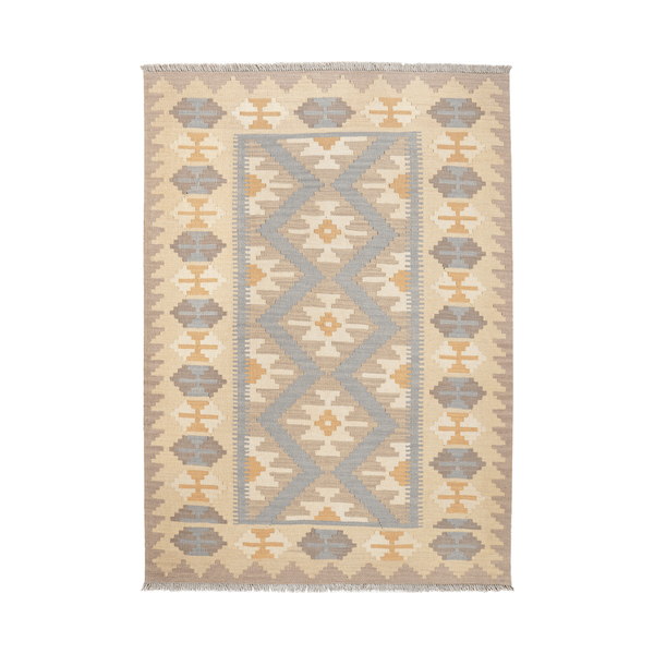 Kilim Gashgai Rug · Hand-Woven - Grey, 180x123 cm