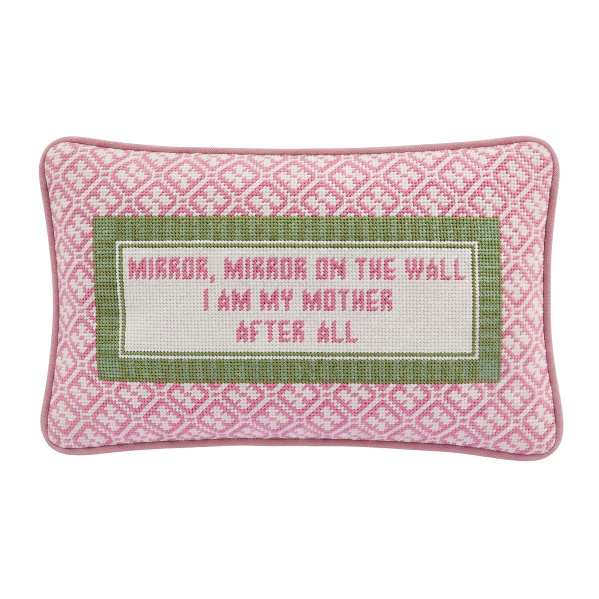 Mirror Mirror Needlepoint Pillow