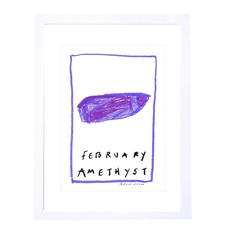 February Birthstone Art Print