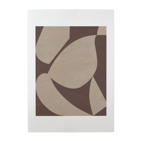 Settle Oat/Brown Print