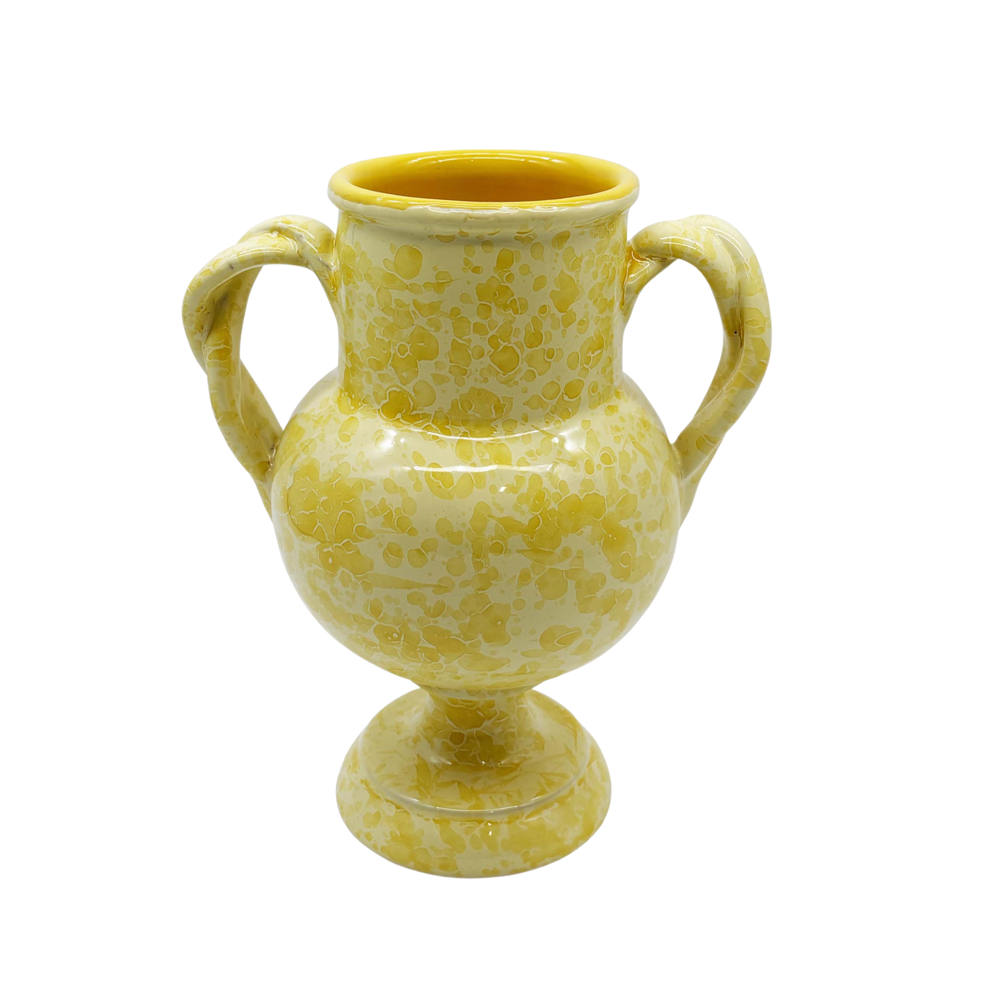 Splatterware Two Handle Vase
