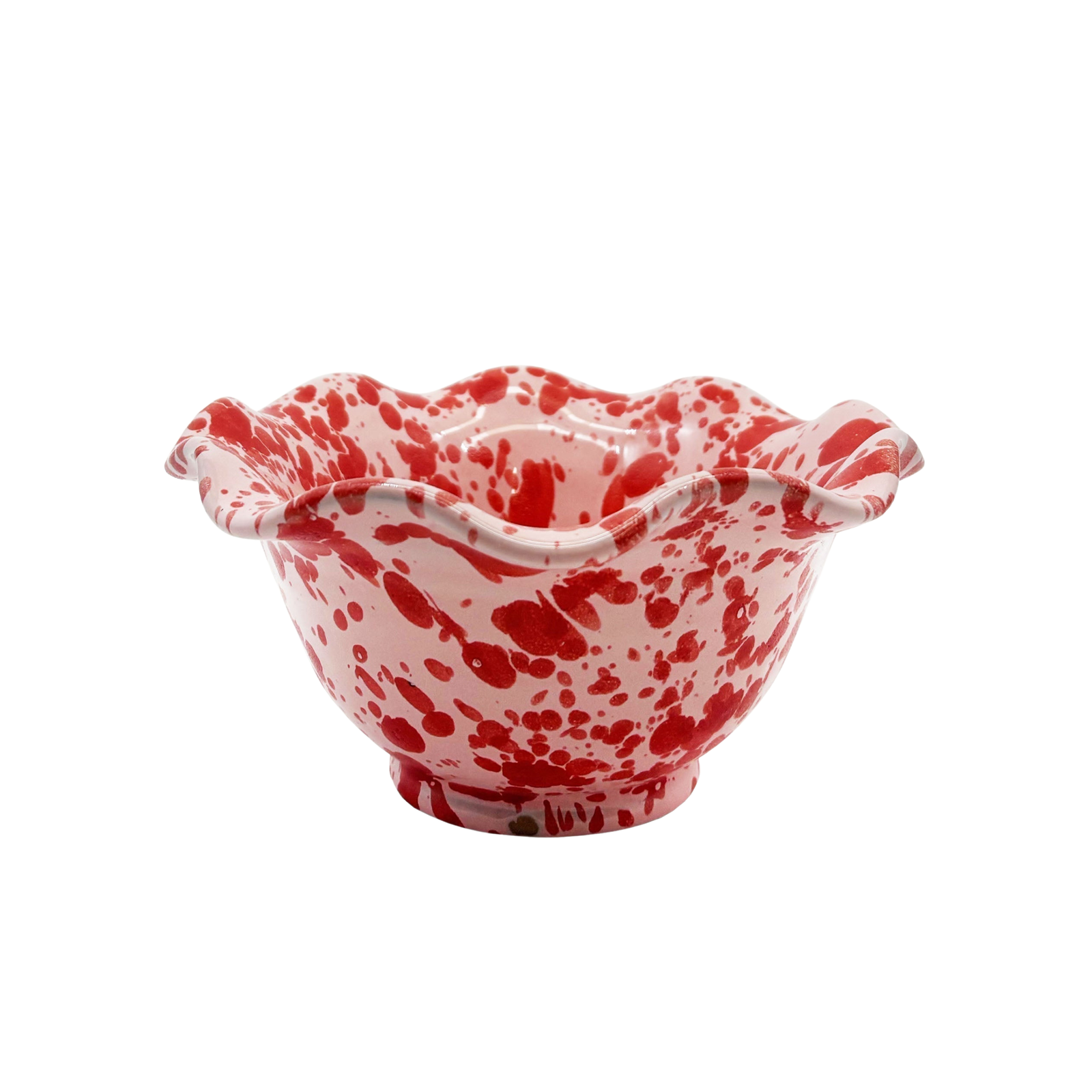 Small Wavy Splatterware Bowl