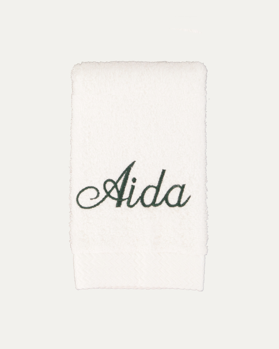 Personalised White Bath Towel MF