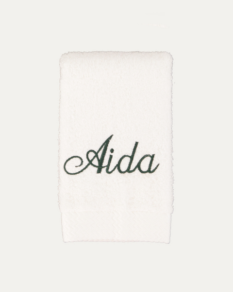 Customised White Bath Towel MF