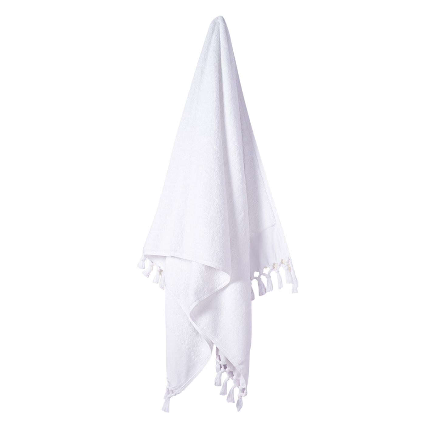 Plush & Bare Pure Cotton Bath Towel In White