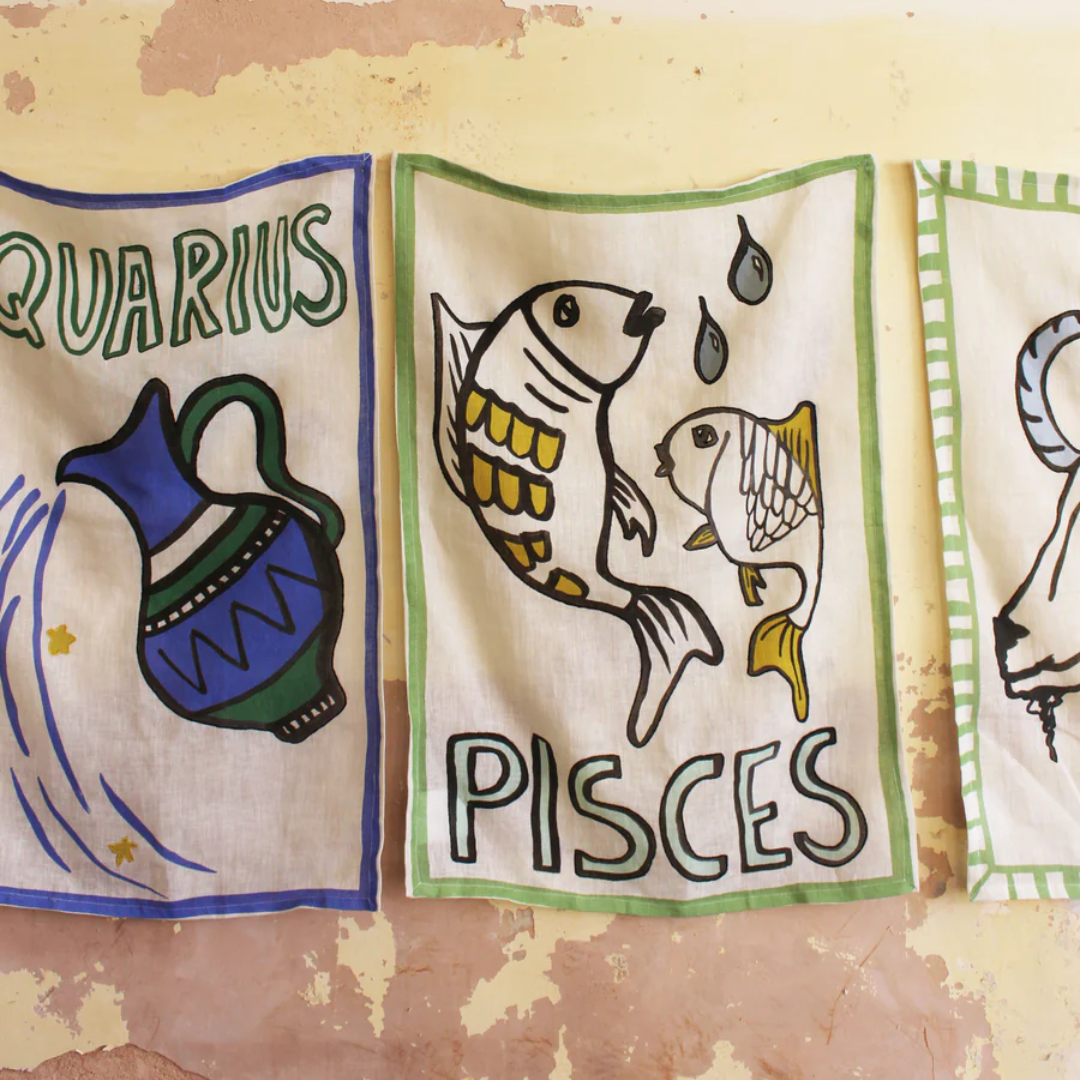 Aquarius Tea Towel