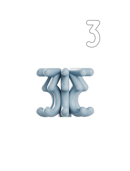 Digit Candle Holder Three