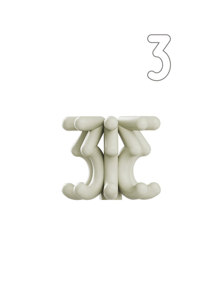 Digit Candle Holder Three